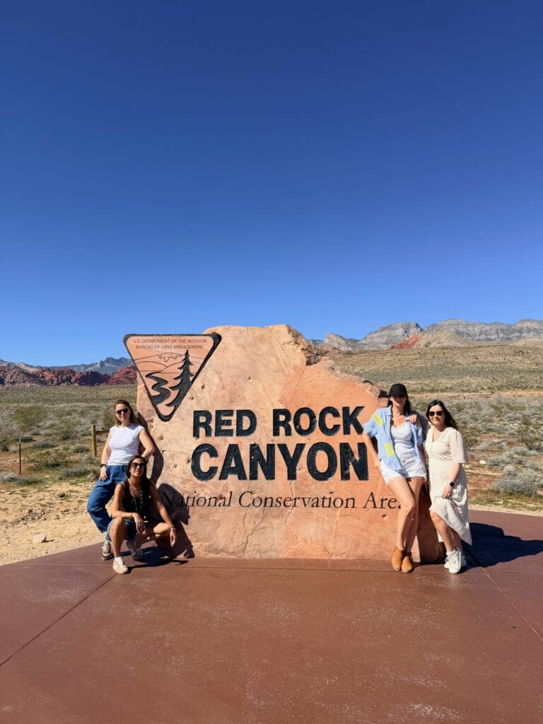 Photographes françaises à Red Rock Canyon près de Las Vegas pendant le WPPI