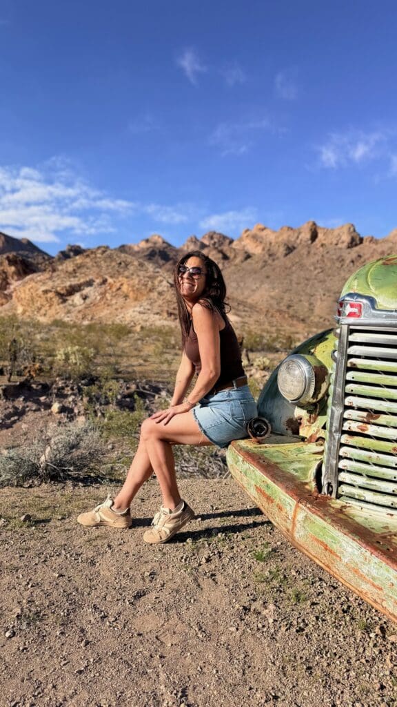 Photographe française dans le désert près de Las Vegas lors du WPPI 2026