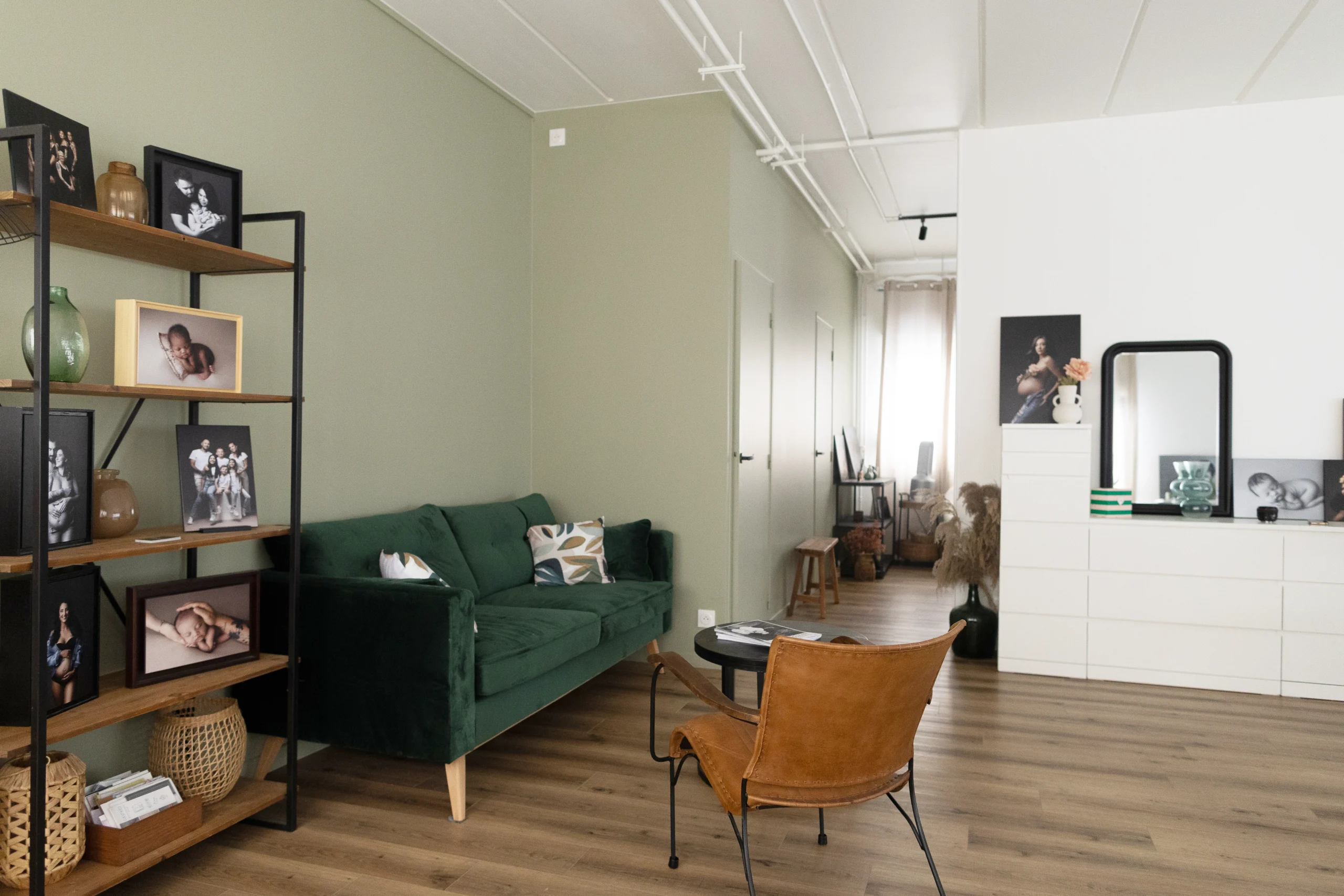 Espace d’accueil du studio photo de Magali Tinti à Lognes